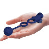 Pretty Love - Remington Double Anneau Vibrant Avec Plug Bleu